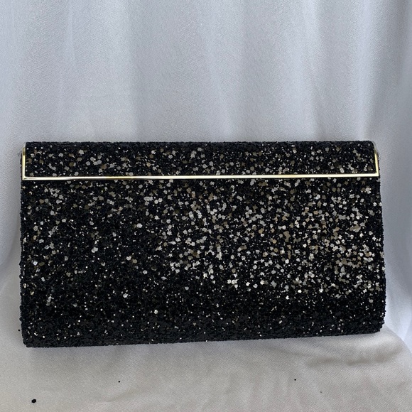 Jimmy Choo Handbags - Brand New Jimmy Choo Cayla Clutch Black Glitter